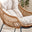 Tahiti Beige Rattan Garden Chair with Footstool