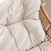Tahiti Beige Rattan Garden Chair with Footstool