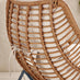Tahiti Beige Rattan Garden Chair with Footstool