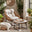 Tahiti Beige Rattan Indoor / Outdoor Chair with Footstool
