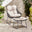 Tahiti Grey Rattan Garden Chair with Footstool