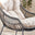 Tahiti Grey Rattan Garden Chair with Footstool