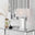 Talia Mirror and White Table Lamp