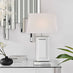 Talia Mirror and White Table Lamp