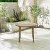 Tari Wood 4 Seat Round Garden Dining Table