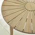 Tari & Hamburg Wood 4 Seat Round Table Garden Dining Set