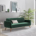 Teddy Green Velvet 3 Seater Sofa