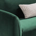 Teddy Green Velvet 3 Seater Sofa