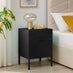 Teksi 1 Door Black Metal Locker Bedside Table
