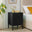 Teksi 1 Door Black Metal Locker Bedside Table