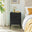 Teksi 1 Door Black Metal Locker Bedside Table