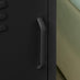 Teksi 1 Door Black Metal Locker Bedside Table