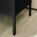 Teksi 1 Door Black Metal Locker Bedside Table