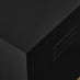 Teksi 1 Door Black Metal Locker Bedside Table