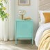 Teksi 1 Door Light Blue Metal Locker Bedside Table