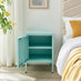 Teksi 1 Door Light Blue Metal Locker Bedside Table