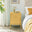 Teksi 1 Door Mustard Yellow Metal Locker Bedside Table