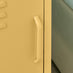 Teksi 1 Door Mustard Yellow Metal Locker Bedside Table