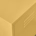 Teksi 1 Door Mustard Yellow Metal Locker Bedside Table