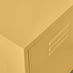 Teksi 1 Door Mustard Yellow Metal Locker Bedside Table