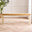 Tenby Cream and Oak Solid Wood Large Dining Bench