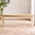 Salcombe Extending Rectangular Wooden Table with 2 Whitby Chairs & 2 Large Benches