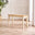 Tenby Cream and Oak Solid Wood Small Dining Bench