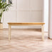 Salcombe Extending Rectangular Wooden Table with 2 Whitby Chairs & 1 Small Bench
