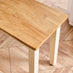 Tenby Cream and Oak Solid Wood Small Dining Bench