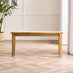 Tenby Oak Effect Solid Wood Small Dining Bench