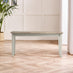 Tenby Whitewashed &Grey Solid Wood Small Dining Bench