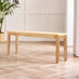 Tenby Oak Effect Solid Wood Large Dining Bench