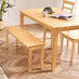 Salcombe Extending Oak Effect Wooden Table with 2 Whitby Chairs & 2 Large Benches