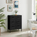 Teksi Black Metal 6 Drawer Locker Cabinet Sideboard
