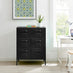 Teksi Black Metal 6 Drawer Locker Cabinet Sideboard
