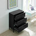 Teksi Black Metal 6 Drawer Locker Cabinet Sideboard