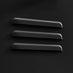 Teksi Black Metal 6 Drawer Locker Cabinet Sideboard