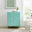 Teksi Light Blue Metal 6 Drawer Locker Cabinet Sideboard