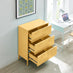 Teksi Mustard Yellow Metal 6 Drawer Locker Cabinet Sideboard