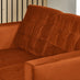 Jolene Burnt Orange Velvet 2 Seater Sofa