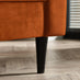 Jolene Burnt Orange Velvet 3 Seater Sofa