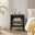 Urbi 1 Door Black Metal Bedside Table