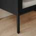 Urbi 1 Door Black Metal Bedside Table