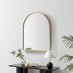 Valerie Oak Wood Medium 100x80cm Overmantle Arch Mirror