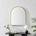 Valerie Oak Wood Medium 100x80cm Overmantle Arch Mirror