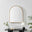 Valerie Oak Wood Medium 100x80cm Overmantle Arch Mirror