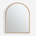 Valerie Oak Wood Medium 100x80cm Overmantle Arch Mirror