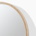 Valerie Oak Wood Medium 100x80cm Overmantle Arch Mirror