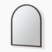 Valerie Walnut Wood Medium 100x80cm Overmantle Arch Mirror