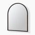 Valerie Walnut Wood Medium 100x80cm Overmantle Arch Mirror
